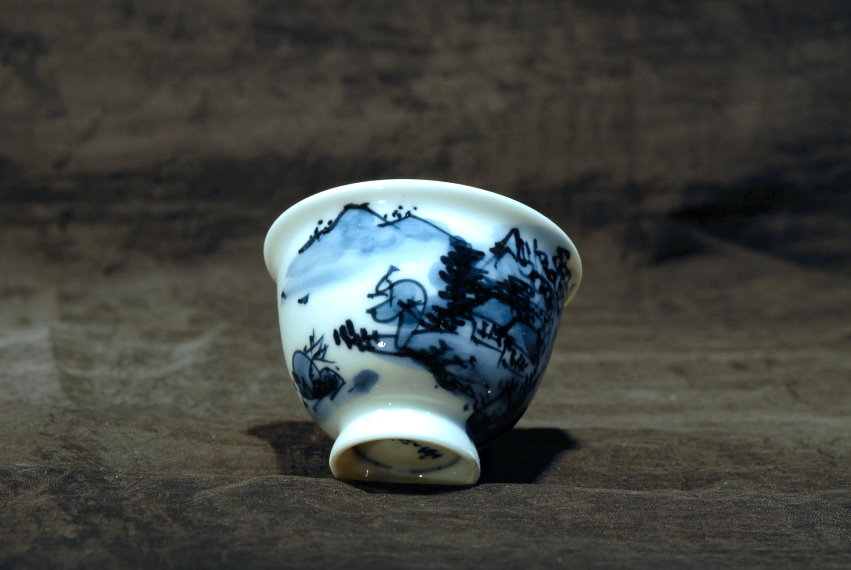 Gyokusen Heian porcelán teáscsésze készlet